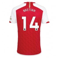 Pánský Fotbalový dres Arsenal Eddie Nketiah #14 2023-24 Domácí Krátký Rukáv